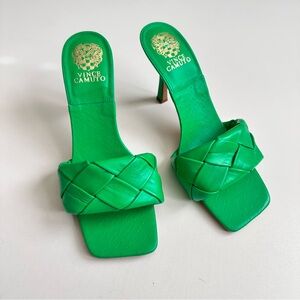 Vince Camuto Brelanie Heels Green Sandals Size 9.5